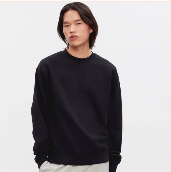 KOTN Men’s essential Oversized Black Egyptian Cotton sweatshirt - L NWT - Picture 1 of 8